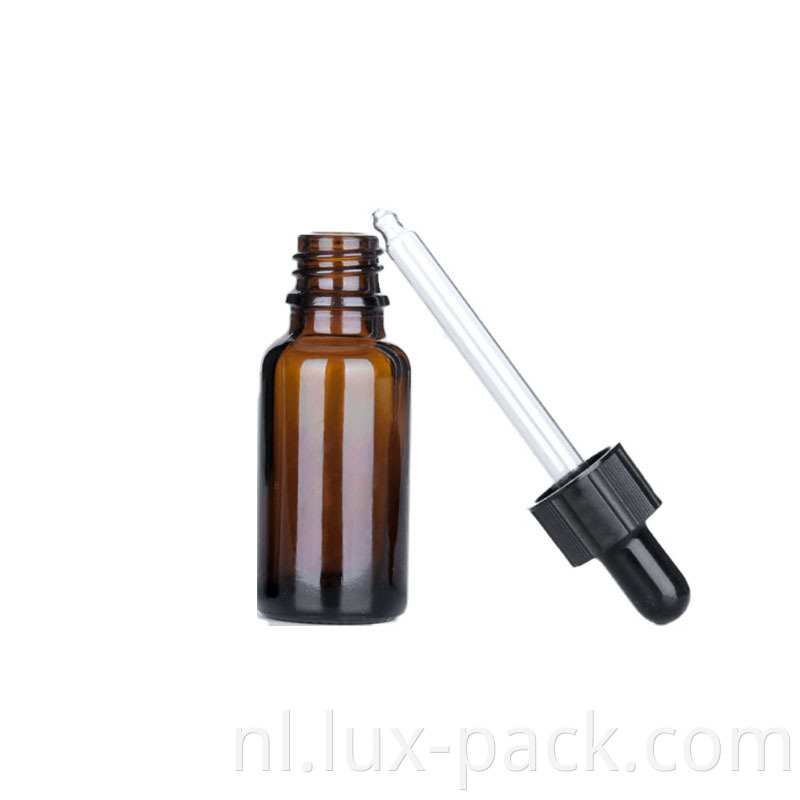 Groothandel 5ml 10 ml 15 ml 20 ml 30 ml 50 ml 100 ml Amber Druppper Essentiële oliefles